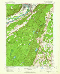 Port Jervis South New York Historical topographic map, 1:24000 scale, 7.5 X 7.5 Minute, Year 1943