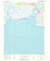 Port Norris New Jersey Historical topographic map, 1:24000 scale, 7.5 X 7.5 Minute, Year 1956