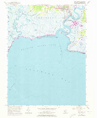 Port Norris New Jersey Historical topographic map, 1:24000 scale, 7.5 X 7.5 Minute, Year 1956