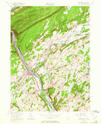 Portland Pennsylvania Historical topographic map, 1:24000 scale, 7.5 X 7.5 Minute, Year 1955
