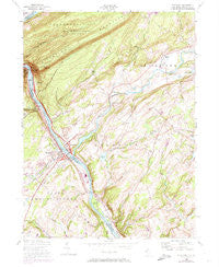 Portland Pennsylvania Historical topographic map, 1:24000 scale, 7.5 X 7.5 Minute, Year 1955