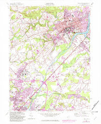 Princeton New Jersey Historical topographic map, 1:24000 scale, 7.5 X 7.5 Minute, Year 1954