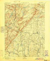 Ramapo New York Historical topographic map, 1:62500 scale, 15 X 15 Minute, Year 1893
