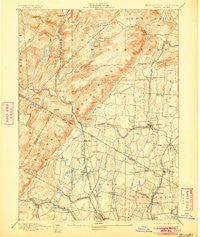 Ramapo New York Historical topographic map, 1:62500 scale, 15 X 15 Minute, Year 1893