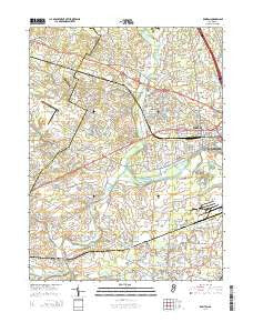 Raritan New Jersey Historical topographic map, 1:24000 scale, 7.5 X 7.5 Minute, Year 2014