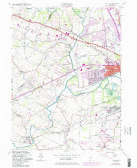 Raritan New Jersey Historical topographic map, 1:24000 scale, 7.5 X 7.5 Minute, Year 1955