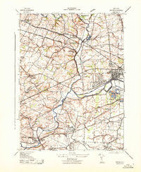 Raritan New Jersey Historical topographic map, 1:31680 scale, 7.5 X 7.5 Minute, Year 1943