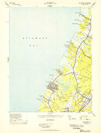 Rio Grande New Jersey Historical topographic map, 1:24000 scale, 7.5 X 7.5 Minute, Year 1944