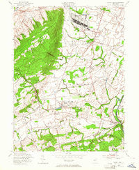 Rocky Hill New Jersey Historical topographic map, 1:24000 scale, 7.5 X 7.5 Minute, Year 1954