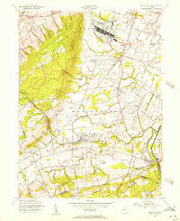 Rocky Hill New Jersey Historical topographic map, 1:24000 scale, 7.5 X 7.5 Minute, Year 1954