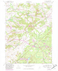 Roosevelt New Jersey Historical topographic map, 1:24000 scale, 7.5 X 7.5 Minute, Year 1957