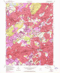 Roselle New Jersey Historical topographic map, 1:24000 scale, 7.5 X 7.5 Minute, Year 1955