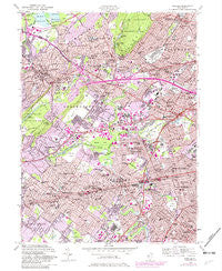 Roselle New Jersey Historical topographic map, 1:24000 scale, 7.5 X 7.5 Minute, Year 1955