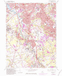 Runnemede New Jersey Historical topographic map, 1:24000 scale, 7.5 X 7.5 Minute, Year 1967