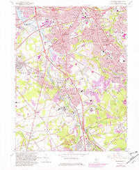 Runnemede New Jersey Historical topographic map, 1:24000 scale, 7.5 X 7.5 Minute, Year 1967