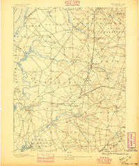 Salem New Jersey Historical topographic map, 1:62500 scale, 15 X 15 Minute, Year 1890