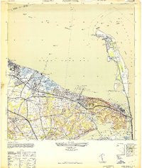 Sandy Hook New Jersey Historical topographic map, 1:24000 scale, 7.5 X 7.5 Minute, Year 1947