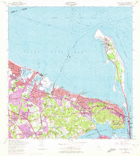 Sandy Hook New Jersey Historical topographic map, 1:24000 scale, 7.5 X 7.5 Minute, Year 1954