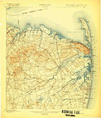 Sandy Hook New Jersey Historical topographic map, 1:62500 scale, 15 X 15 Minute, Year 1901