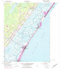 Sea Isle City New Jersey Historical topographic map, 1:24000 scale, 7.5 X 7.5 Minute, Year 1952