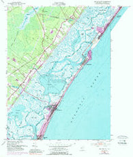Sea Isle City New Jersey Historical topographic map, 1:24000 scale, 7.5 X 7.5 Minute, Year 1952