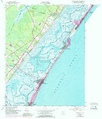 Sea Isle City New Jersey Historical topographic map, 1:24000 scale, 7.5 X 7.5 Minute, Year 1952
