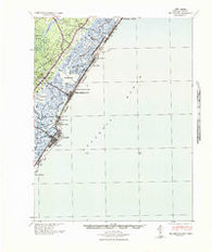 Sea Isle City New Jersey Historical topographic map, 1:62500 scale, 15 X 15 Minute, Year 1941