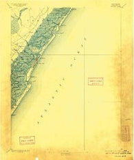 Sea Isle New Jersey Historical topographic map, 1:62500 scale, 15 X 15 Minute, Year 1894