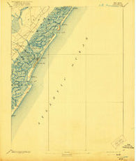 Sea Isle New Jersey Historical topographic map, 1:62500 scale, 15 X 15 Minute, Year 1894