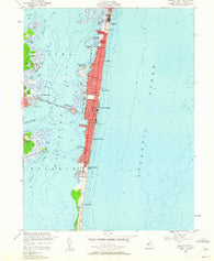 Seaside Park New Jersey Historical topographic map, 1:24000 scale, 7.5 X 7.5 Minute, Year 1953