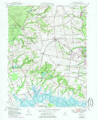 Shiloh New Jersey Historical topographic map, 1:24000 scale, 7.5 X 7.5 Minute, Year 1947