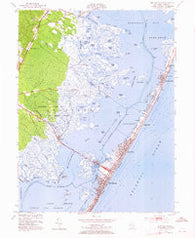Ship Bottom New Jersey Historical topographic map, 1:24000 scale, 7.5 X 7.5 Minute, Year 1952