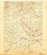 Somerville New Jersey Historical topographic map, 1:62500 scale, 15 X 15 Minute, Year 1891