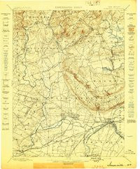 Somerville New Jersey Historical topographic map, 1:62500 scale, 15 X 15 Minute, Year 1898
