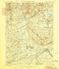 Somerville New Jersey Historical topographic map, 1:62500 scale, 15 X 15 Minute, Year 1898