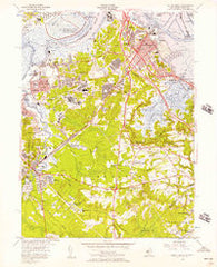 South Amboy New Jersey Historical topographic map, 1:24000 scale, 7.5 X 7.5 Minute, Year 1954