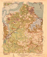 South Amboy New Jersey Historical topographic map, 1:31680 scale, 7.5 X 7.5 Minute, Year 1940