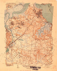 South Amboy New Jersey Historical topographic map, 1:31680 scale, 7.5 X 7.5 Minute, Year 1940