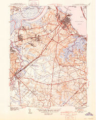 South Amboy New Jersey Historical topographic map, 1:31680 scale, 7.5 X 7.5 Minute, Year 1941
