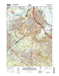 South Amboy New Jersey Current topographic map, 1:24000 scale, 7.5 X 7.5 Minute, Year 2016