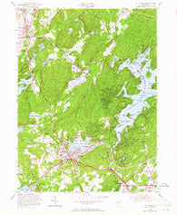 Stanhope New Jersey Historical topographic map, 1:24000 scale, 7.5 X 7.5 Minute, Year 1954