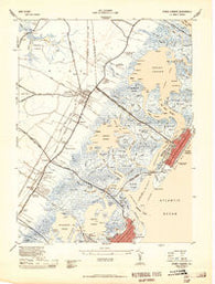 Stone Harbor New Jersey Historical topographic map, 1:24000 scale, 7.5 X 7.5 Minute, Year 1944