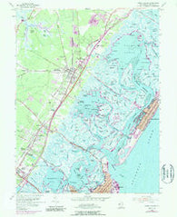Stone Harbor New Jersey Historical topographic map, 1:24000 scale, 7.5 X 7.5 Minute, Year 1955
