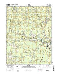 Tuckahoe New Jersey Current topographic map, 1:24000 scale, 7.5 X 7.5 Minute, Year 2016