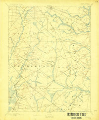 Tuckahoe New Jersey Historical topographic map, 1:62500 scale, 15 X 15 Minute, Year 1893