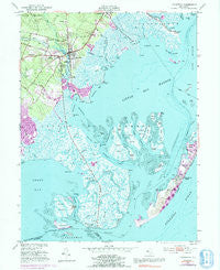 Tuckerton New Jersey Historical topographic map, 1:24000 scale, 7.5 X 7.5 Minute, Year 1952