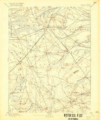 Whiting New Jersey Historical topographic map, 1:62500 scale, 15 X 15 Minute, Year 1888