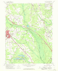 Williamstown New Jersey Historical topographic map, 1:24000 scale, 7.5 X 7.5 Minute, Year 1966