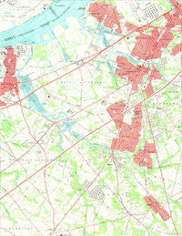Woodbury New Jersey Historical topographic map, 1:24000 scale, 7.5 X 7.5 Minute, Year 1967