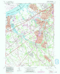 Woodbury New Jersey Historical topographic map, 1:24000 scale, 7.5 X 7.5 Minute, Year 1967